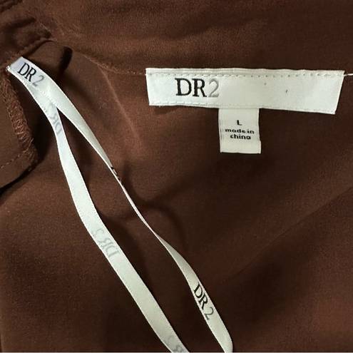 Daniel Rainn DR2  Long Woven Open Trench Coat Chestnut Nordstrom Large