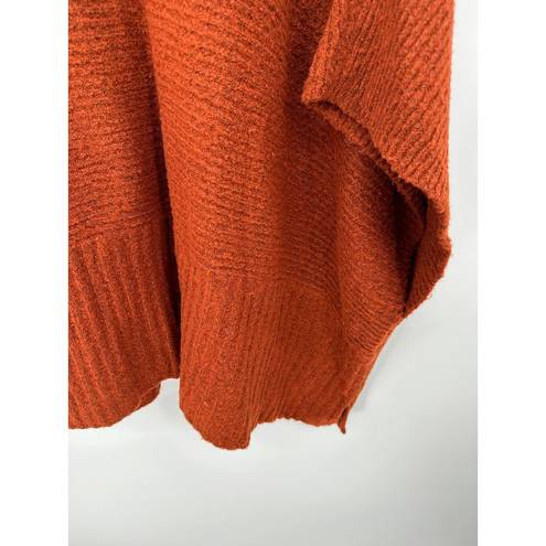 Universal Threads Universal Thread Sweater Women ONE SIZE OSFM Burnt Orange Knit Poncho Pullover