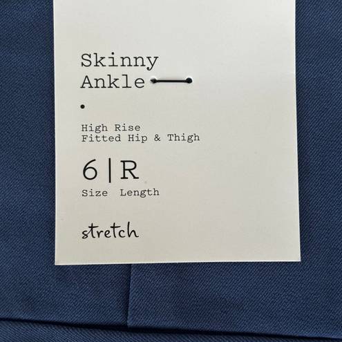 A New Day Pull on Side-Zip Skinny Ankle Pants Blue Sz 6R