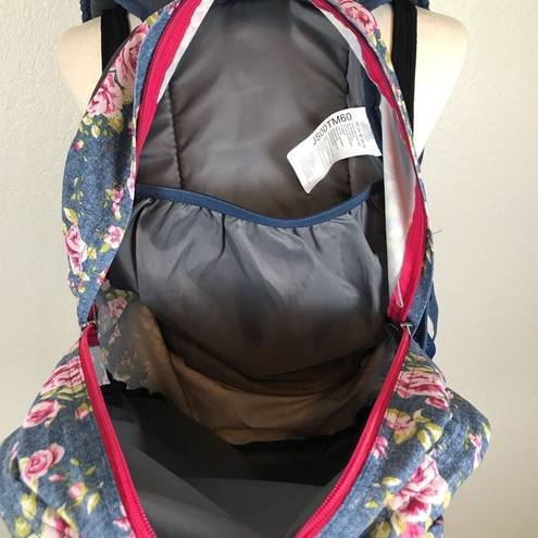 Jansport  Trans denim floral backpack