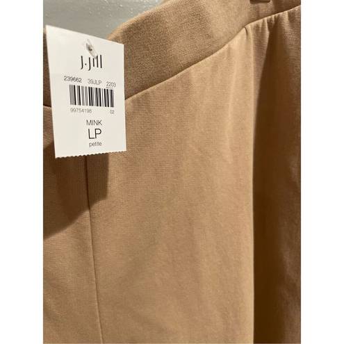 J.Jill  Wide Leg Lagenlook Pants-NEW Petite Khaki/Tan Slacks Womens Large