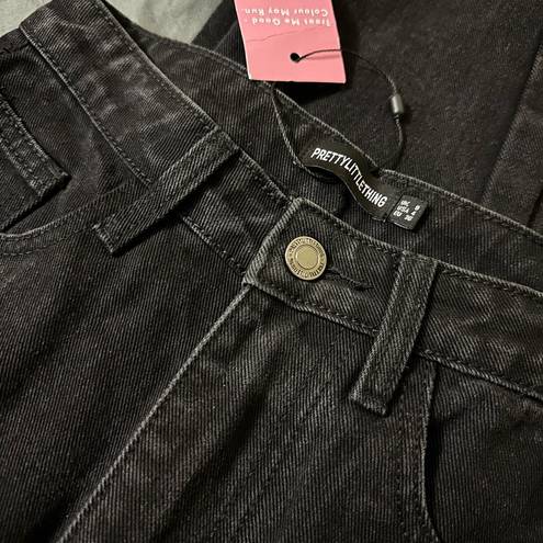 Pretty Little Thing  Black Washed jeans/ US 4