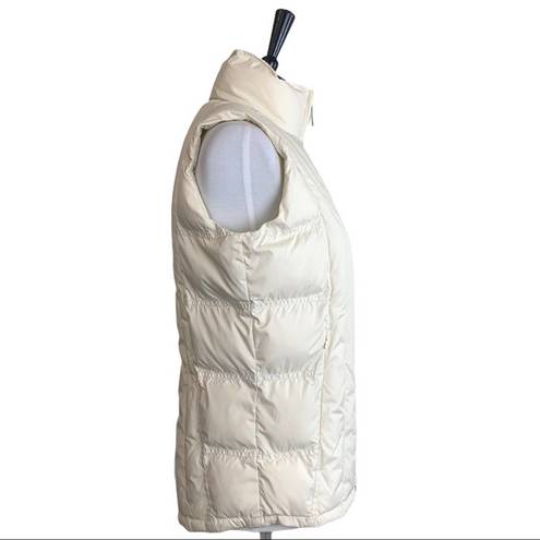 Woolrich Cream Lined Puffer Vest Quilted Outdoor Lined Women's Size Small S