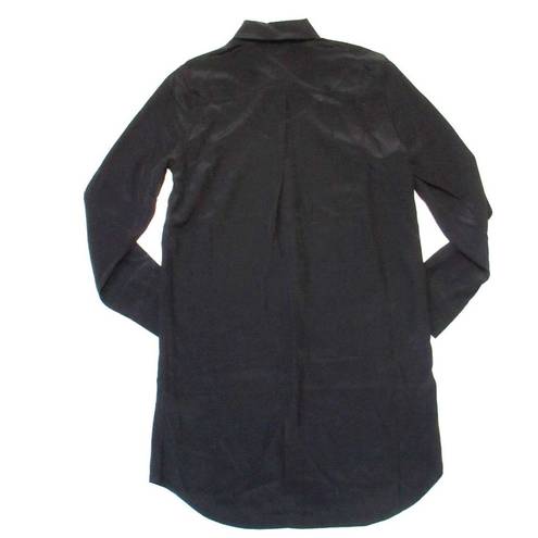 Equipment NWT  Essential in True Black Silk Button Down Shirt Dress S $325