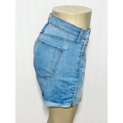 Old Navy  Women's Fitted Stretch Folded Hem Denim Shorts Blue Size 14R