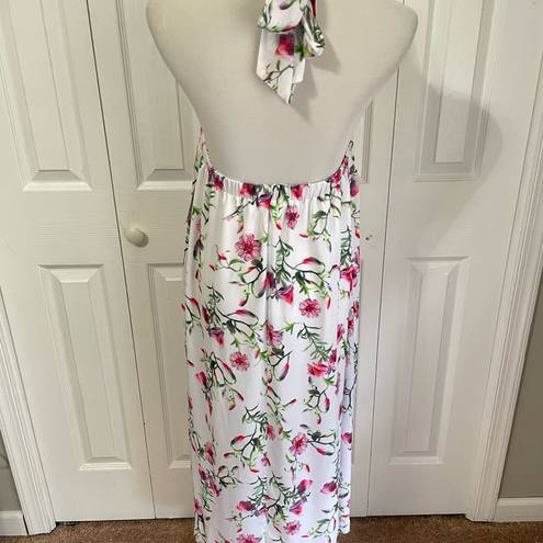 INC Women’s Printed Halter Neck Floral Midi Dress size Medium NWT