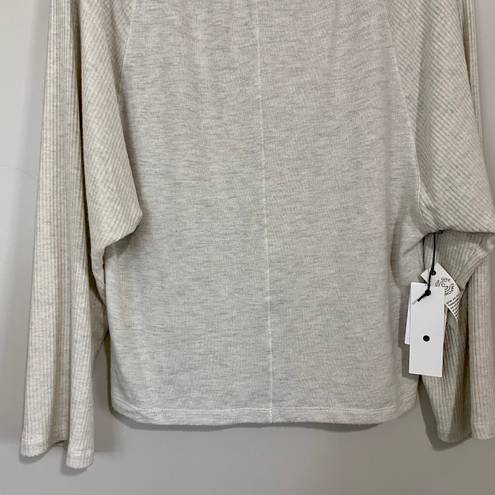 Treasure & Bond Women’s Rib Pullover Sweater Beige Oatmeal Size Small NWT