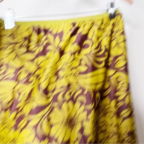 Patagonia  Water Girl Green Brown Floral Swim Skirt Size Small