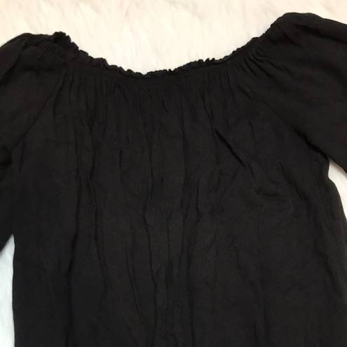 Brandy Melville John Galt Women’s One Size Black Long Sleeve Romper