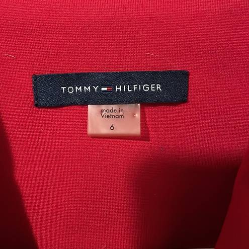 Tommy Hilfiger  3 Turn Clasp Cropped Blazer Red Size 6