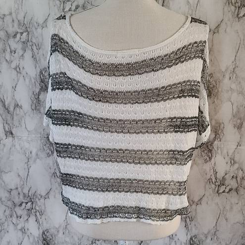 Edge  striped crop top size medium