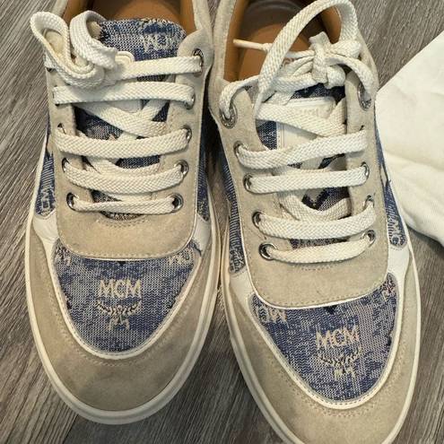 MCM  Women's Vintage Monogram Jacquard Low Top Sneakers Size 36/5