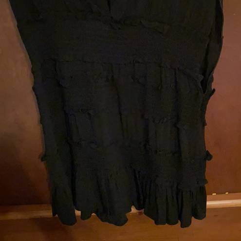 Karlie Black Ruffled  Dress