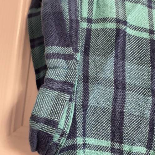 Rails  Blue & Aqua Plaid Sleeveless Women’s Top