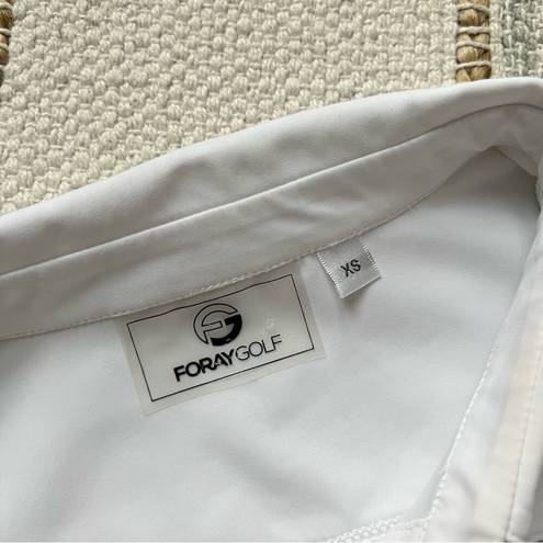 Polo Foray Golf Core LS White 1/2 Button Long Sleeve Pullover  Shirt Women’s XS