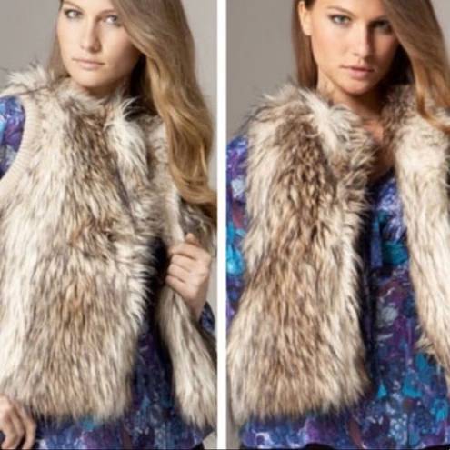 Rebecca Taylor  Alpaca Wool Blend Fur Vest