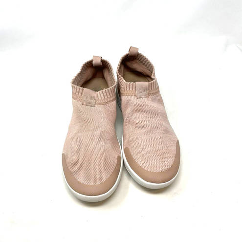 FitFlop  Uberknit Slip-On Sneaker Pink Beige Size 10