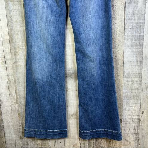 Flamingo  Blue Jeans Size Med. With Faux Front Pockets & Back Pockets & W…