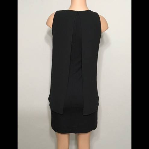 Karen Kane  black sheath dress w/overlay. NWOT