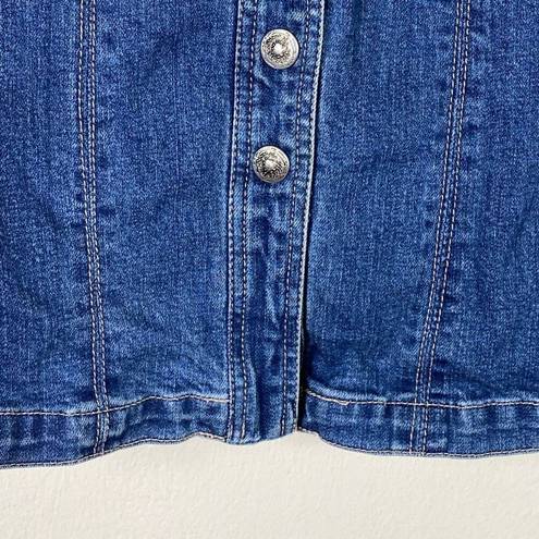 Westport  Medium Wash Denim Button Up Jean Jacket Size 14/16