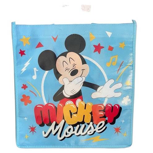 Disney  Junior Mickey Mouse Blue Celebration Reusable Shopper Tote Bag 13x13