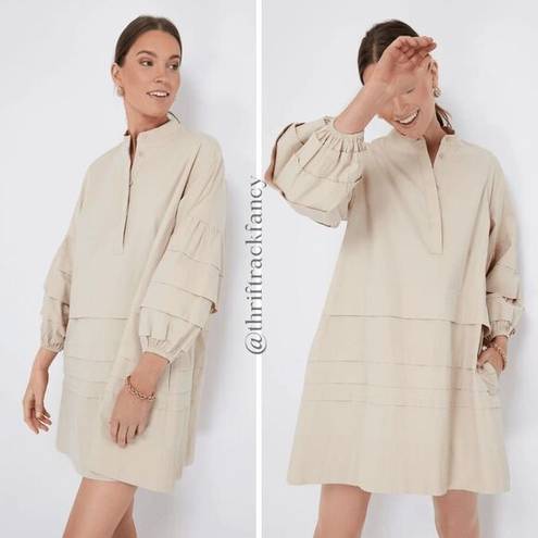 Tuckernuck  NWT Pomander Place Dress Khaki Chelsea Tan Cotton Mini Dress Size XXS