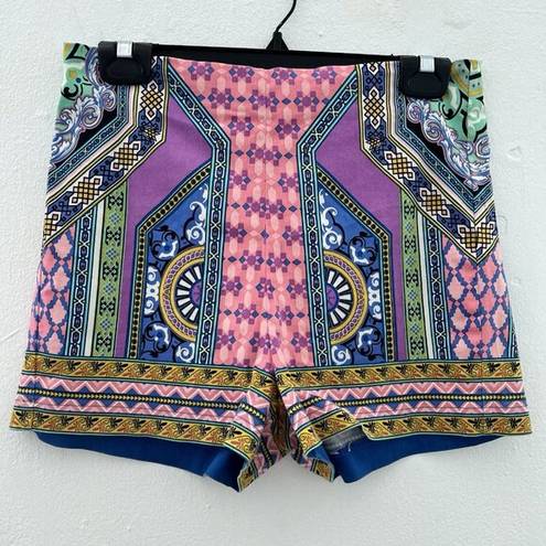 Flying Tomato Anthropologie  Boho High Waist Shorts MEDIUM Multi-Color Womens