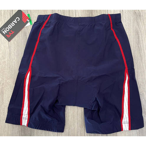 Tyr. Womens Carbon Series Tri Short 6" - Navy Red Size Medium $120