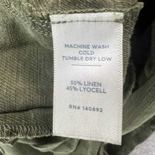 Marine layer  Jacket Womens XS Green Linen Blend Zito Chore Utility Coat Pockets