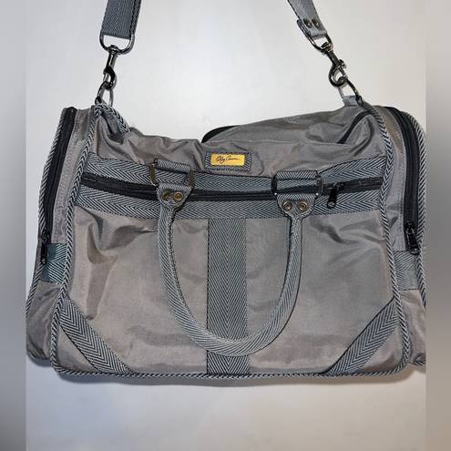 Oleg Cassini  Large Gray Duffle Bag