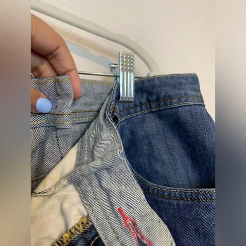 Bermuda SMITH'S Women's Blue Jeans Size 22W Jorts  Shorts Tapered Blokecore Y2K