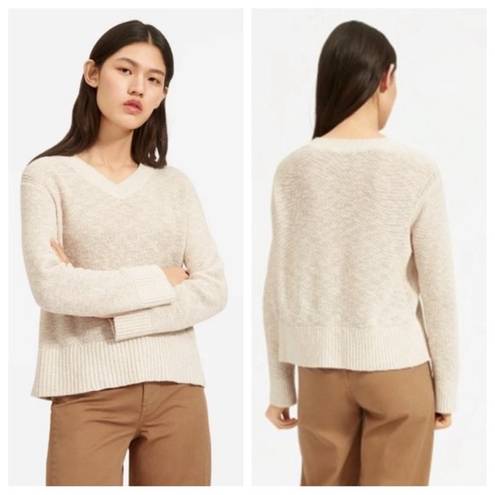 Everlane  v-neck pullover sweater cotton linen