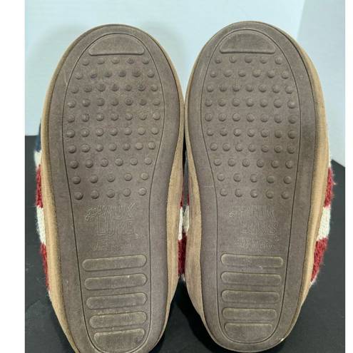 Muk Luks Venessa Stars Stripes Patriot Americana Slippers Shoes Womens Size 7/8