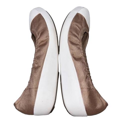 Fit Flop F-Pop Ballerina Timber Wolf Canvas Wedge Shoes