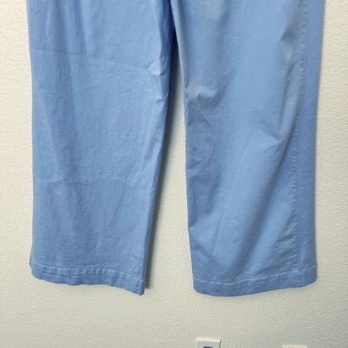 Loft [] Periwinkle Blue Palmer Wide Leg Patch Pocket High Rise Twill Pants Sz 16