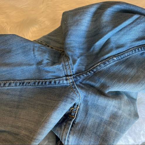 No Bo Free with Purchase  Denim Jeans medium wash broken in wide/bootcut leg 15