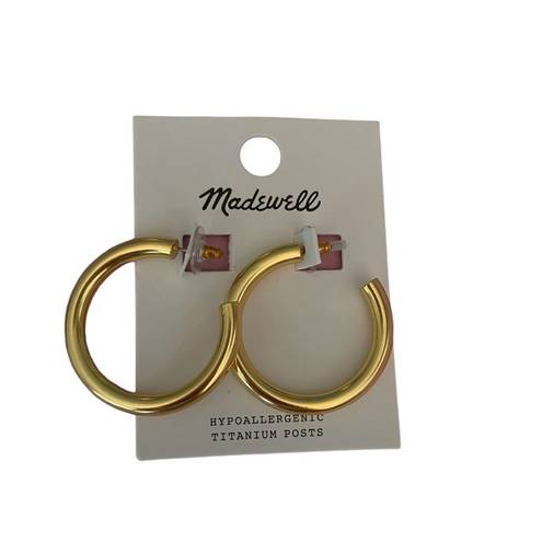 Madewell  Gold Lightweight Chunky Oversized Hoop Earrings