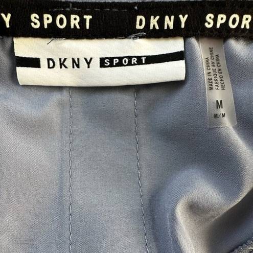 DKNY  Women's Slate Blue Sport Racerback Logo Athletic Athleisure Tank Top Size M