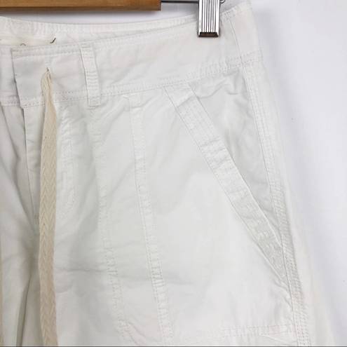 Lou & grey NWOT  White Neutral Tampered Cotton Drawstring Pants Size 4 Coastal