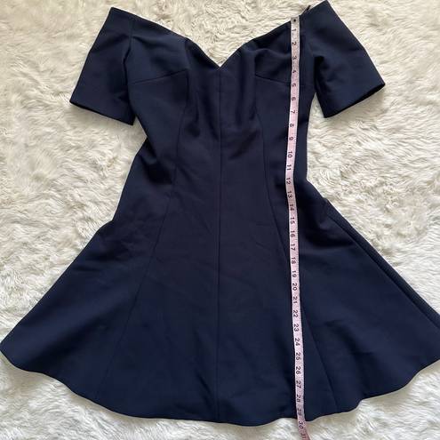 Cinq à Sept Cinq A Sept Dress Kenna Off The Shoulder Mini Navy 6 NWT New