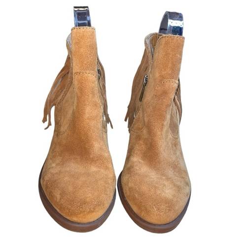 Jessica Simpson  cute fringe suede like booties size 6 like new