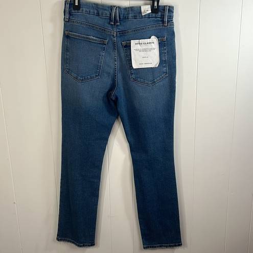 Good American NWT  Blue Classic Slim Straight High Rise Denim Jeans Size 6