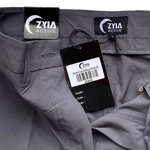 Zyia NWT ~  Gray Clubhouse Activewear Athleisure Golf Shorts ~ Women's Size XS