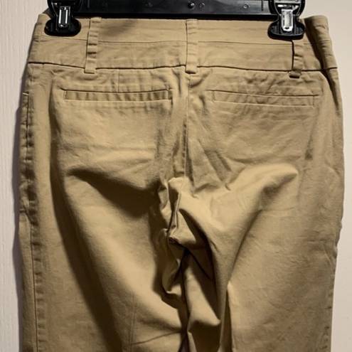 Krass&co Women's NY& 7th Avenue Khaki Tan Trouser Straight Leg Pants Size 0P EUC #2106