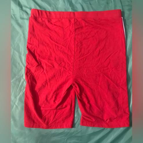 Tommy Hilfiger  Jeans Women’s Red Biker Shorts Size L