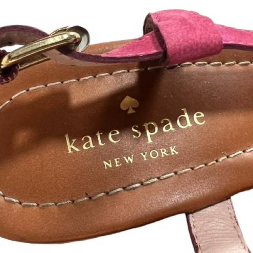 Kate Spade  Espadrille Wedge Sandals Pink 10