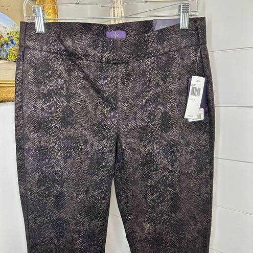 NYDJ  Evie Pull On Leggings Metallic Snake NWT Size 2