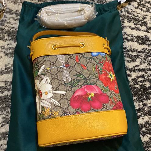 Gucci  Ophidia GG floral Bucket Shoulder Bag