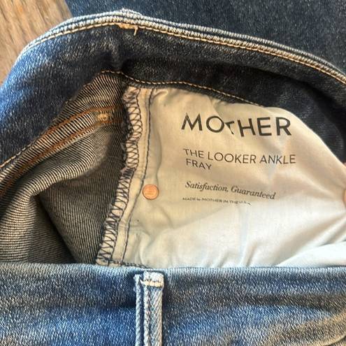 Mother the looker ankle fray Size 27