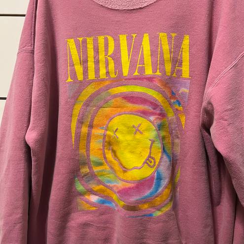 Nirvana Pink Graphic Crewneck Size M